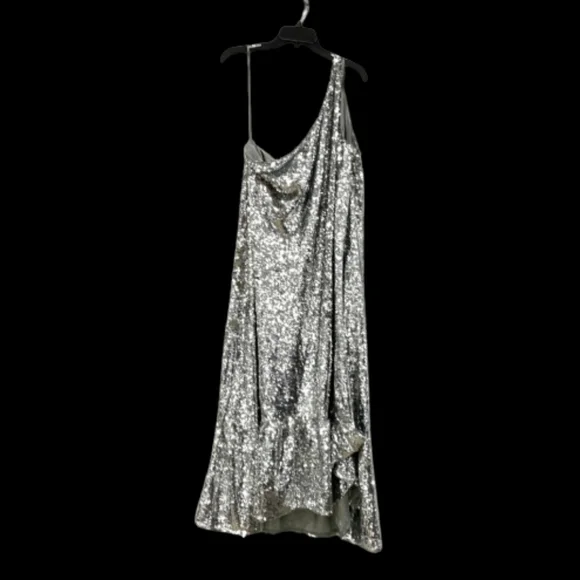 NWT MAEVE Anthropologie One-shoulder Sequin Dress - Picture 4 of 9